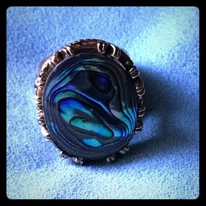 Barse Bronze Abalone Ring - Size 7